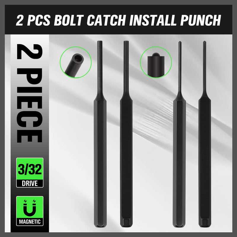 [Australia - AusPower] - SWANLAKE 7PCS Roll Pin Starter Punch and Bolt Catch Install Punch Set, 1/16", 5/64", 3/32", 1/8" 