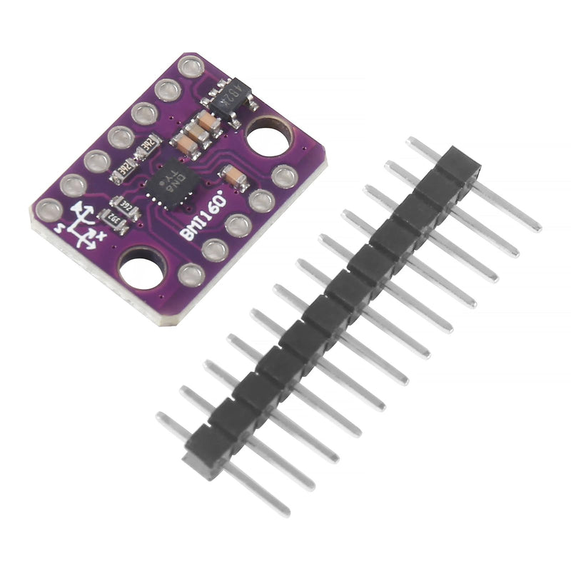 [Australia - AusPower] - 2pcs BMI160 GY-BMI160 6DOF 6-Axis Sensor Module Gravity Sensors Accelerometer Gyroscope Acceleration Gravity Sensor IIC I2C SPI 3-5V 