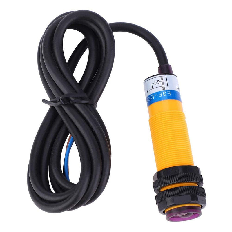 [Australia - AusPower] - 10PCS Infrared Diffuse Photoelectric Switch, E3F-DS30C4 M18 Proximity Switch, Optical Three Lines NPN NO (Normally Open) 30 cm Detection Distance10-30VDC Obstacle Avoidance Sensor Module 