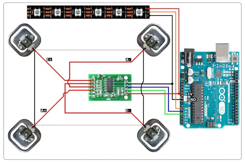 [Australia - AusPower] - 4Pcs HX711 Load Cell Amplifier 24-Bit ADC Weighing Sensor Module Used to Measure Force, Pressure, Displacement, Strain, Torque, Acceleration. 