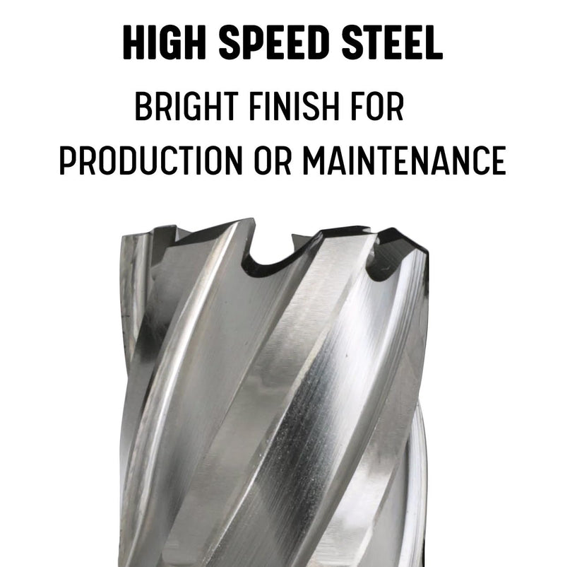 Drill America DWC5-530-213 9/16" X 2" High Speed Steel Annular Cutter, DWC Series 9/16" 2" Depth of Cut