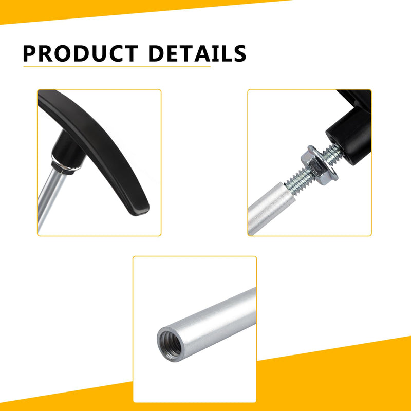 RV Sewer Waste Valve Extension Rod 7"&10",rv Black Tank Pull Valve Handle Replacement,Tank Valve Handle RV Dump Valve Handle Replacement Set Compatible with Other Standard Waste Gate Valves