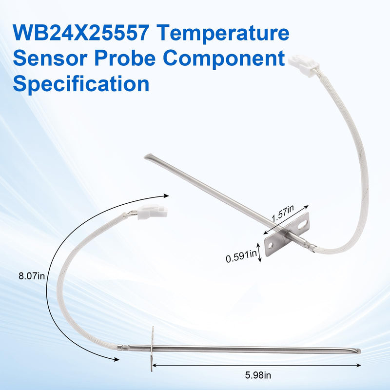 [Australia - AusPower] - GE Series WB24X25557 Temperature Sensor can Perfectly Replace 4464840 PD00044352 AP6031039 PS11762496 EAP11762496 WB24X25557 Temperature Sensor Probe Assembly 