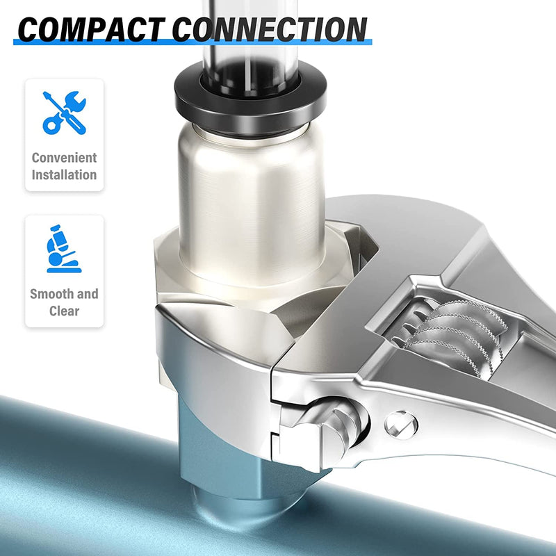 [Australia - AusPower] - TAILONZ PNEUMATIC Female Straight 1/4 Inch Tube OD x 1/4 Inch NPT Thread Push to Connect Fittings PCF-1/4-N2(Pack of 10) 1/4"OD-1/4"NPT 