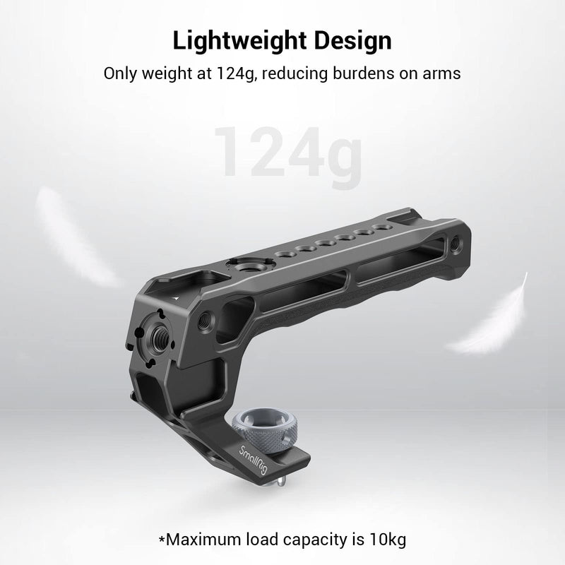 [Australia - AusPower] - SmallRig Top Handle with 3/8"-16 Locating Pins for ARRI Grip for Camera Cage, Universal Video Rig with 5 Cold Shoe Adapters to Mount DSLR Camera with Microphone/LED Light/Monitor - 3765 