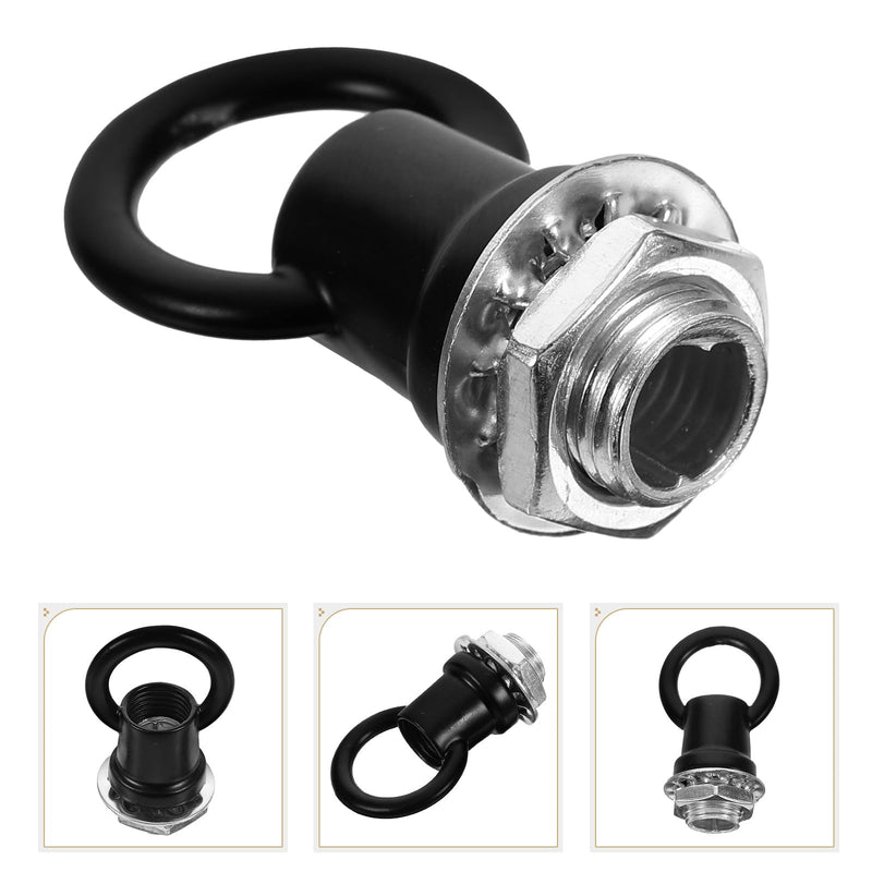 [Australia - AusPower] - 4 Set Black Light Fixture Hooks Ring Nuts Lifting Ring Nuts Eye Nuts Lamp Nuts M10 Thread Black Ring Hanging Light Ring Luminaire - Eye Nuts 