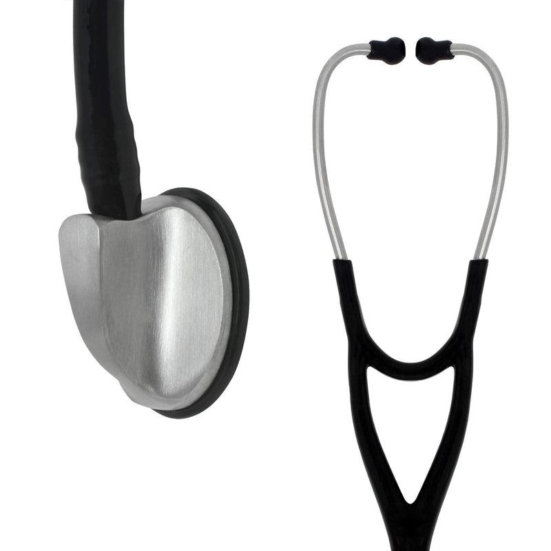 [Australia - AusPower] - EverOne Professional Style Cardiology Stethoscope, Black, 27 Inch 