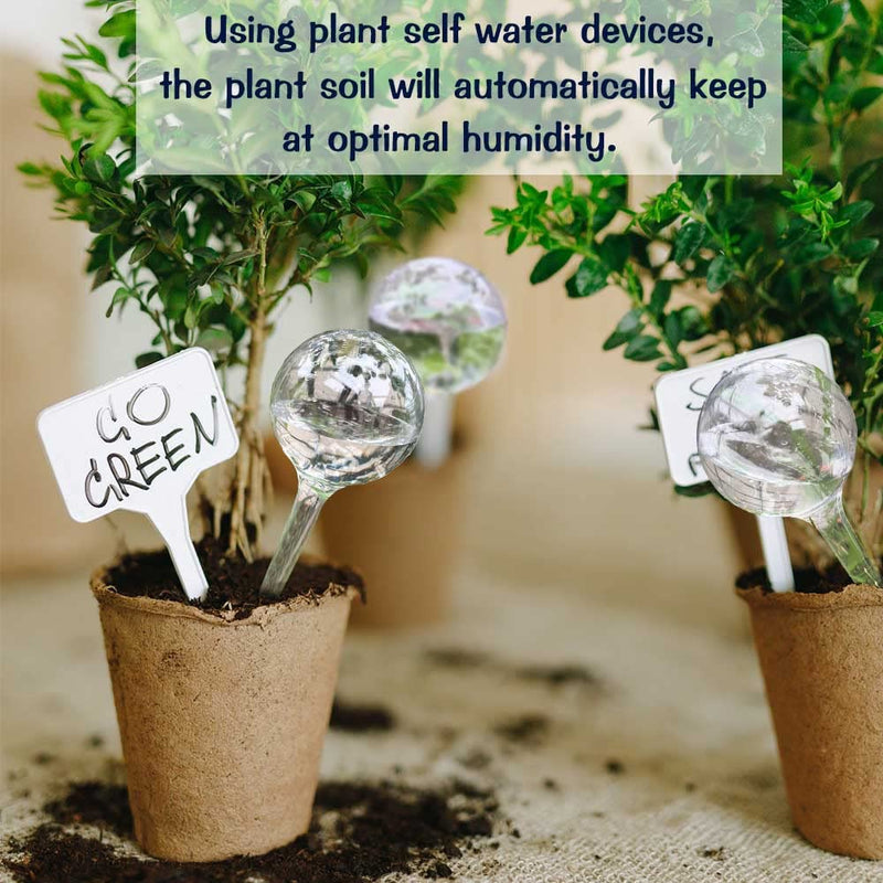 [Australia - AusPower] - 10pcs Plant Watering Devices, Planter Self Watering Globes for Home Potting, Plastic Garden Flower Plant Watering Spikes Automatic Plant Waterer System Set Suit for All Indoor Outdoor Plant B.clear 