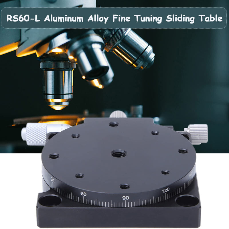 [Australia - AusPower] - Fine Tuning Sliding Table,RS60-L Manual Trimming Station Displacement Platform Linear Stage Table Worktable ?60mm 