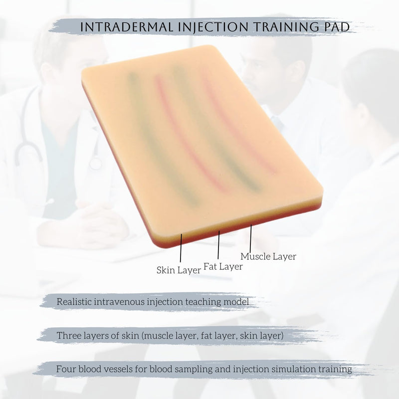 [Australia - AusPower] - IV Insertion Practice Kit for Nursing Students,Injection Practice kit,Blood Draw Practices KIT for Doctor and Nurse（4 Tube） 4 Tube 
