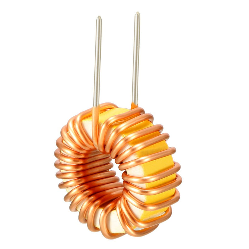 [Australia - AusPower] - uxcell 10Pcs Vertical Toroid Magnetic Inductor Monolayer Wire Wind Wound 22uH 5A Inductance Coil 
