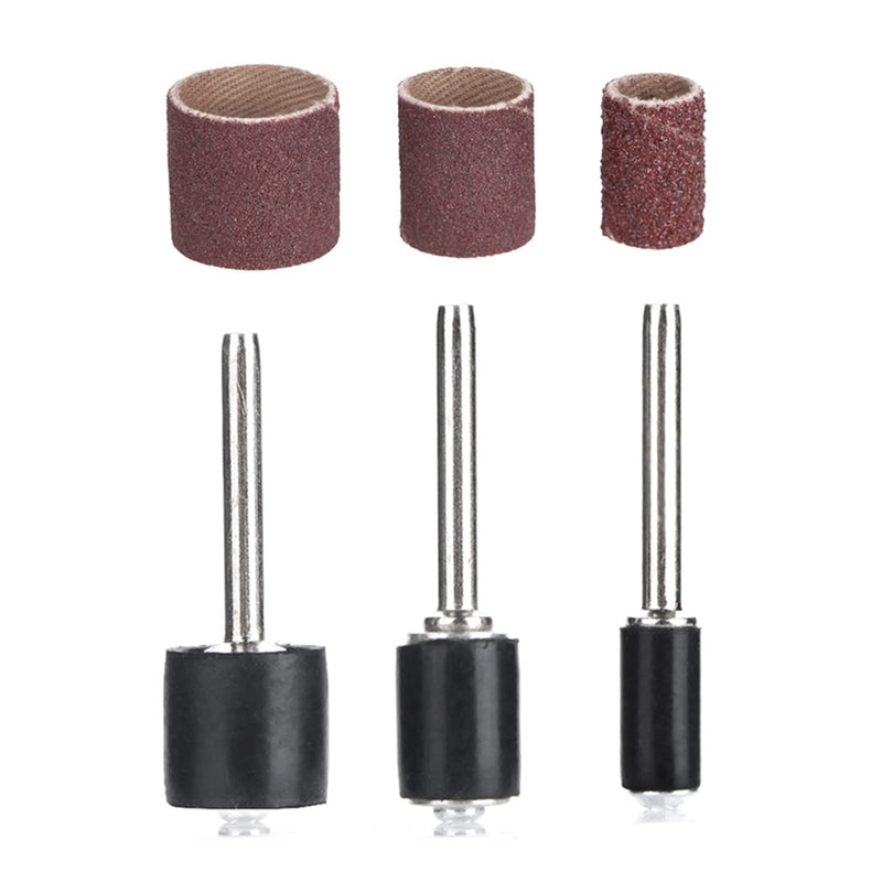 [Australia - AusPower] - Pack of 90 Sand Rings + 12 Pieces Sand Drum, Rotating Sanding Ring, Sand Drum for Sanding and Polishing Tools 