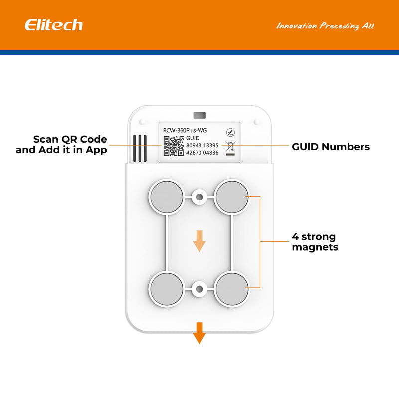 [Australia - AusPower] - Elitech RCW-360Plus-WG-DC 【One Temperature Probe】Probe Length: 5m(16.4ft). Measuring Range: -40~85℃(-40~185℉), Accuracy: ±0.5℃(0.9℉), TD3X-TE-H Separated Probe(1pcs) Single Temp Probe 1 