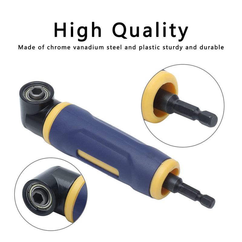 [Australia - AusPower] - Right Angle Drill Attachment, 90 Degree Drill Adapter, Screwdriver Socket Adapter Drill Bit Corner Adapter 