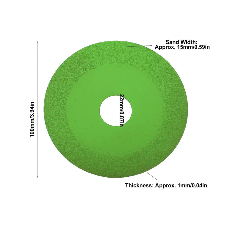 [Australia - AusPower] - 2 Pcs Glass Cutting Disc 1mm Thick Cutting Wheel Saw Blade for Tile Crystal and Wine Bottle (Green) 