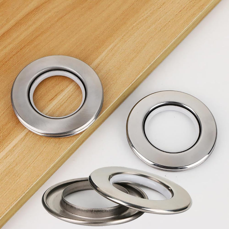 [Australia - AusPower] - Curtain Grommets Stainless Steel Eyelet Diameter Curtain Rings Metal Rings Inner Diameter 1-9/16 inch Roman Ring Grommet Curtains Set of 20 (20) 