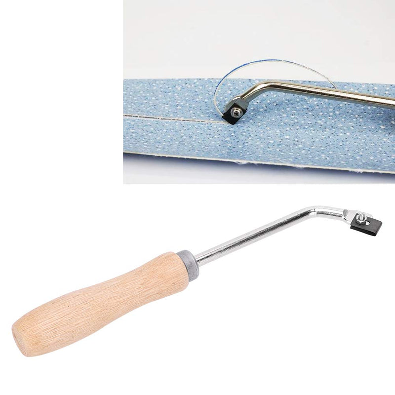 [Australia - AusPower] - Floor Groover, PVC Plastic Floor Grooving Knife with 3 Replacement Blades for Woodworking, Comfortable Handle Made of Beech Wood with High Efficiency 