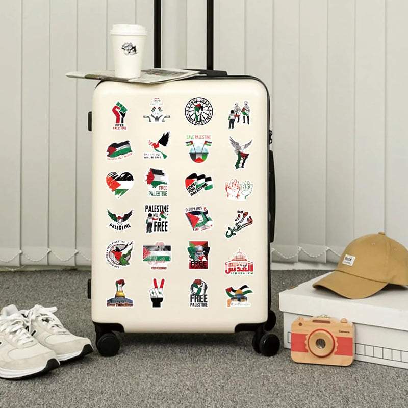 [Australia - AusPower] - 100pcs Free Palestine Stickers Freedom Vinyl Palestine Stickers for Water Bottles Laptop Skateboard for Adult Teens 