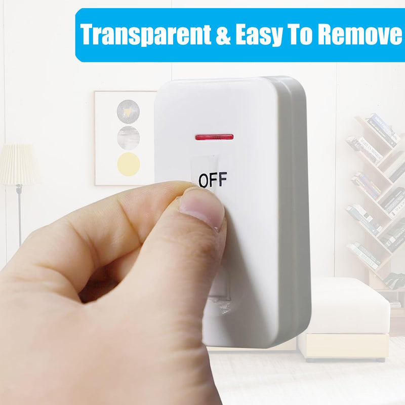 Light Switch Labels 600PCS, Transparent Switch Identifier Stickers, Waterproof Switch Stickers for Home Office Kitchen Bathroom Identification & Organization