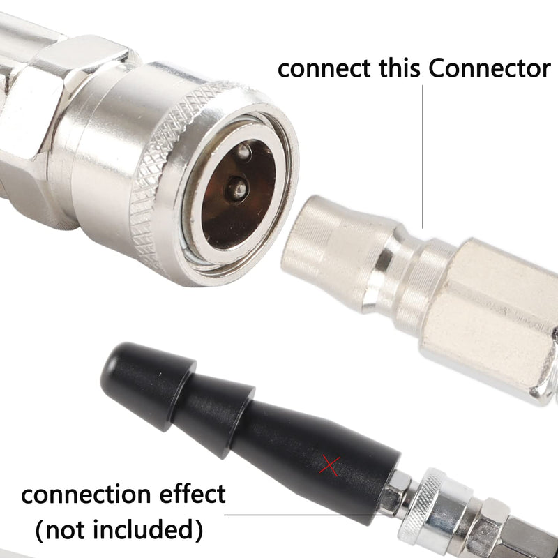 [Australia - AusPower] - FREDORCH M8 304 Stainless Steel Vac-U-Lock/Quick Air Connector DIY Design, End Connector for Reciprocating Linear Actuator Device Single Super Adapter (M8, Vac-U-Lock) 