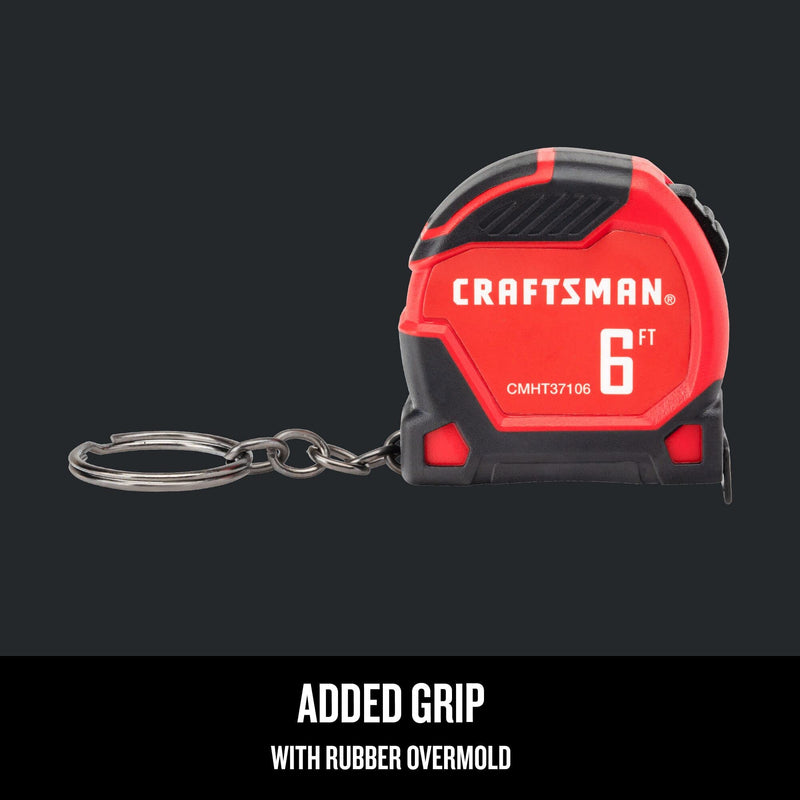 [Australia - AusPower] - CRAFTSMAN Keychain Tape Measure, 6 FT (CMHT37106G) 