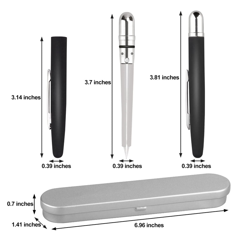[Australia - AusPower] - EKG Caliper Pen, ECG Calipers for Nurses, Black EKG Caliper Cardiology, Electrocardiogram Measuring Tool 