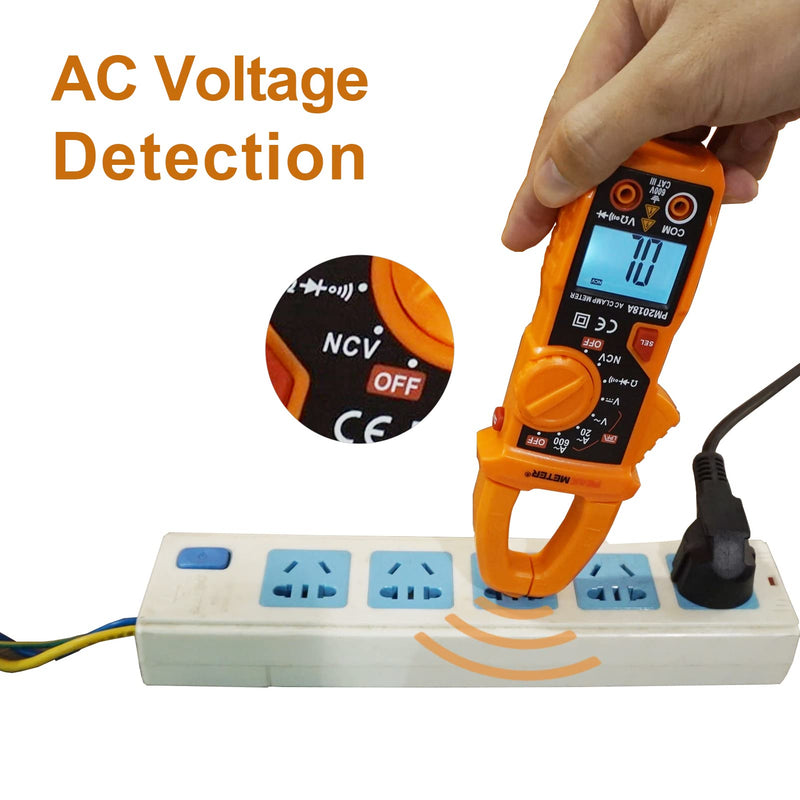 [Australia - AusPower] - Digital Clamp Meter Auto-Ranging Multimeter Amp Voltage Tester Measure AC Current 600 A, AC/DC Voltage, Resistance, NCV, LPF, Diodes, Continuity and Backlight for Electricians 
