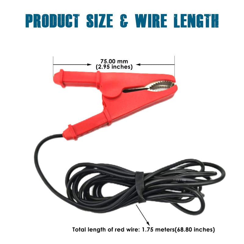 [Australia - AusPower] - Runleader TS016 Alligator Clip Assembly for Hour Meter Tachometer Working Signal Pickup. 