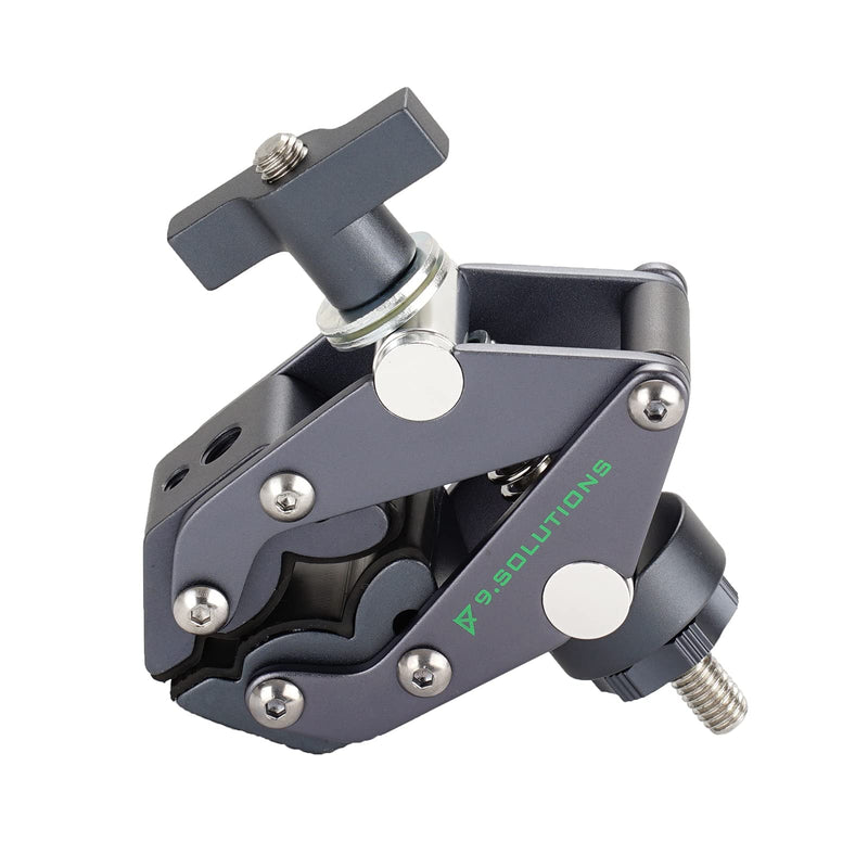 9.Solutions Savior Clamp, Articulated Jaws, Max Load: 66lbs, 9.XS1005, fit firmly onto any oddly shaped object, mount multiple pieces of equipment on one clamp