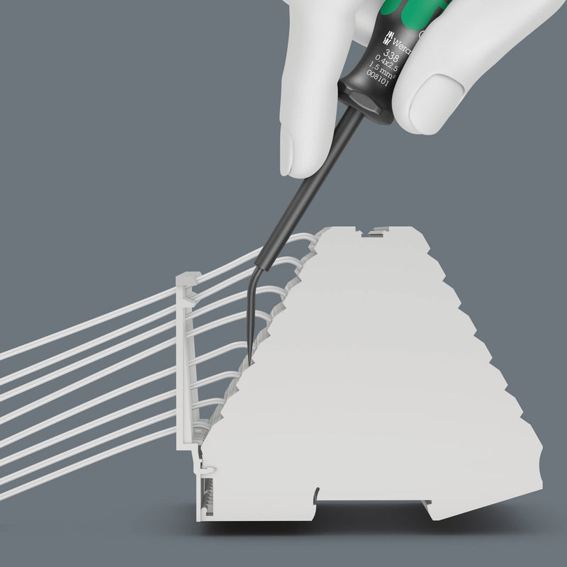 [Australia - AusPower] - Wera - 05008101001 - Actuation tool for terminal blocks, 338 Actuation tool for terminal blocks (spring cages), 0.4 x 2.5 x 81 mm 