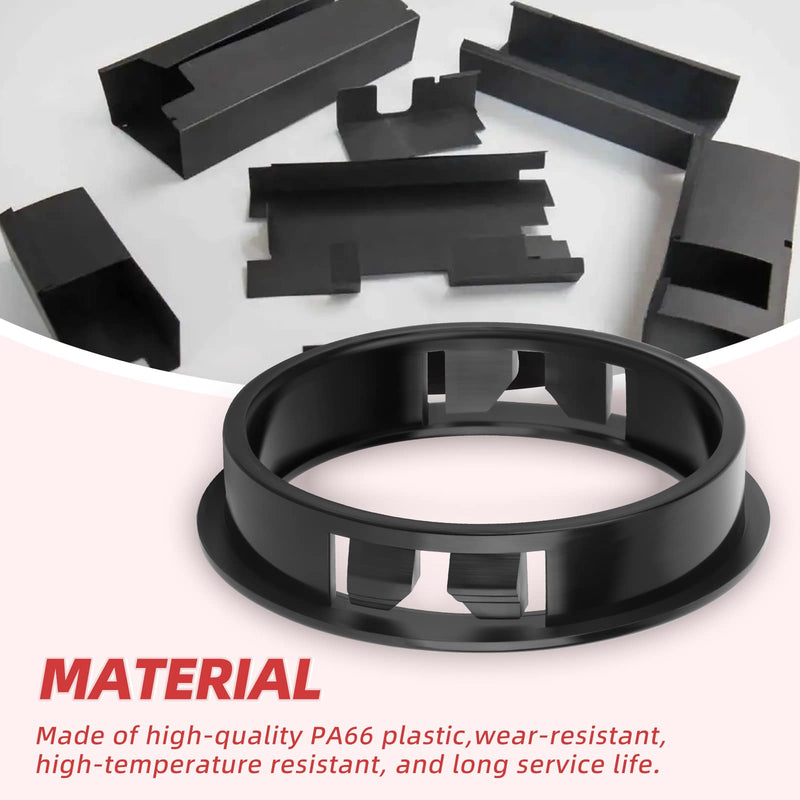 [Australia - AusPower] - 58PCS Round Cable Snap Bushing Grommet, Black Snap in Cable Grommet Protector 4 Size 1", 1/1-2", 1/3-4", 2" 