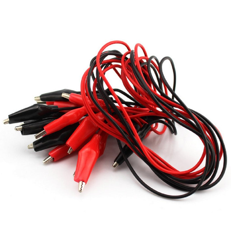 [Australia - AusPower] - 10pcs Alligator Clip Wires Test Leads Set with Alligator Clips Double-Ended Cables Connectors Jumper Wire 