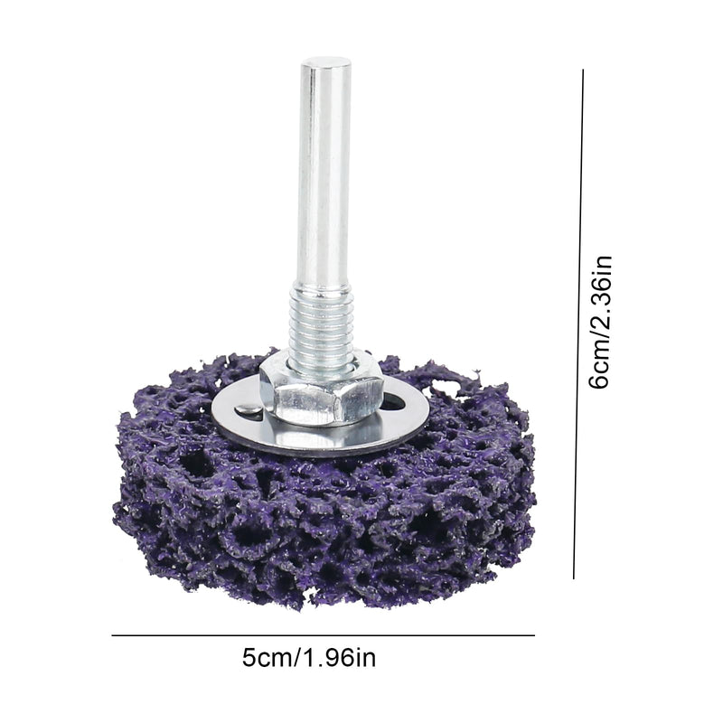 [Australia - AusPower] - CSD Disc, 50 mm, 9 Pieces, CBS Cleaning Disc, Coarse Cleaning Disc, CBS Grinding Disc Set, Sanding Discs for Angle Grinders (3 Black, 3 Blue, 3 Purple) 