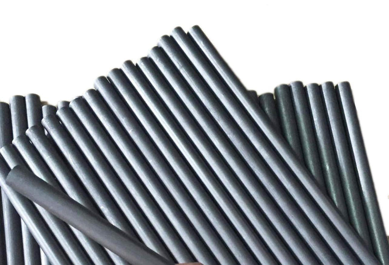 [Australia - AusPower] - CGjiogujio 5pcs Dia. 4mm L 200mm 99.99% Graphite Electrode Cylinder Rod 