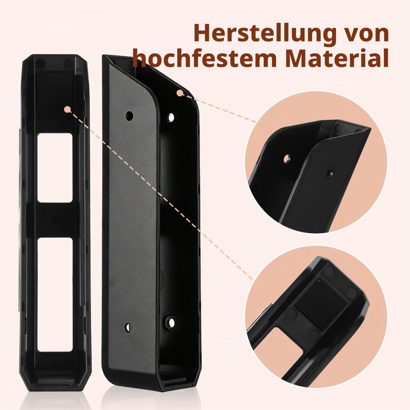 SHINEOFI Scales Holder for Bathroom Wall, Wall Mount for Scales, Wall Mounting, Self-Adhesive Scale Stand for Body Scales, Space-saving Storage for Bathroom, Bedroom and Kitchen black
