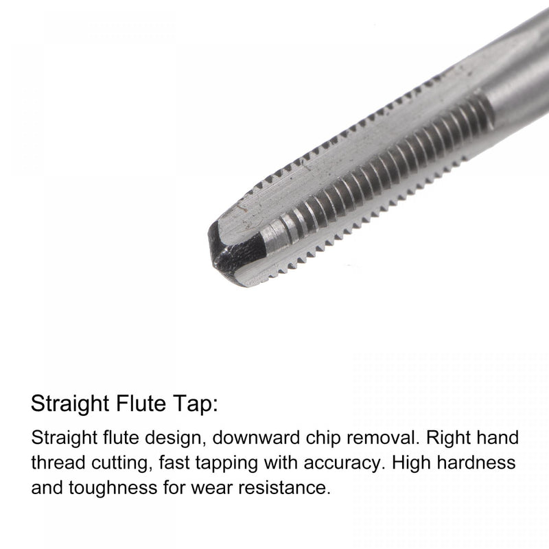 [Australia - AusPower] - uxcell M5 x 0.8 Straight Flute Thread Tap and 4.2mm Twist Drill Bit Set, Metric Titanium Plated 6542 High Speed Steel Machine Screw Thread Tap Threading Drilling Tool 