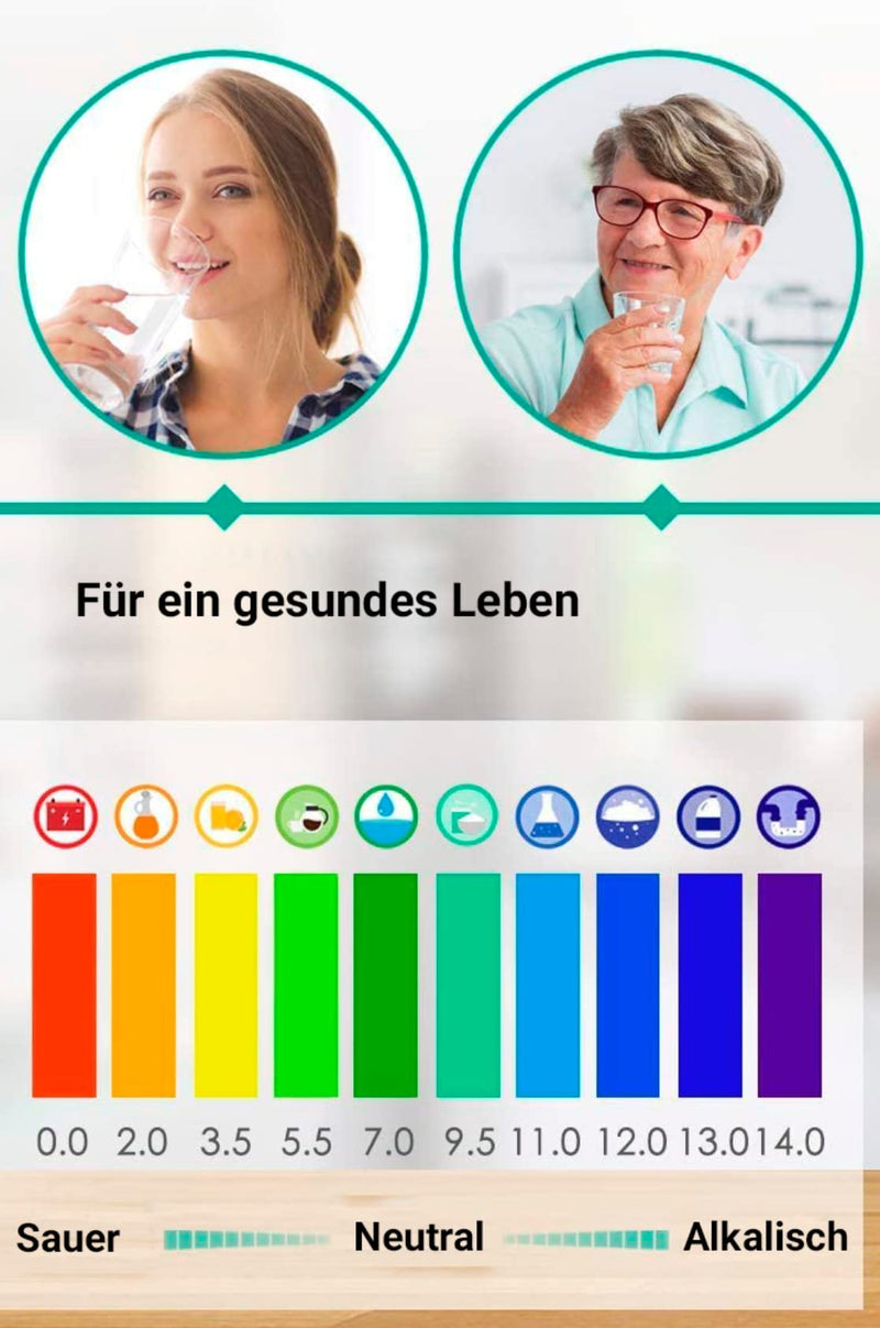 [Australia - AusPower] - 50 x pH Test Strips 0-14 Universal Indicator Paper for Water, Pool, Laboratory, Aquarium, School & Pond, Exact pH Value Quick Test with Colour Coding 