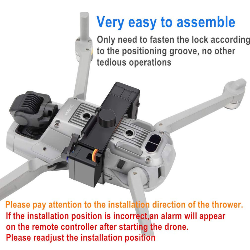 [Australia - AusPower] - Hanatora Payload Airdrop Release Drop Device for DJI Air 2S,Mavic Air 2 Drone,Clip Delivery Transport Dropper,Wedding Fishing Bait Search & Rescue Kit Accessories 
