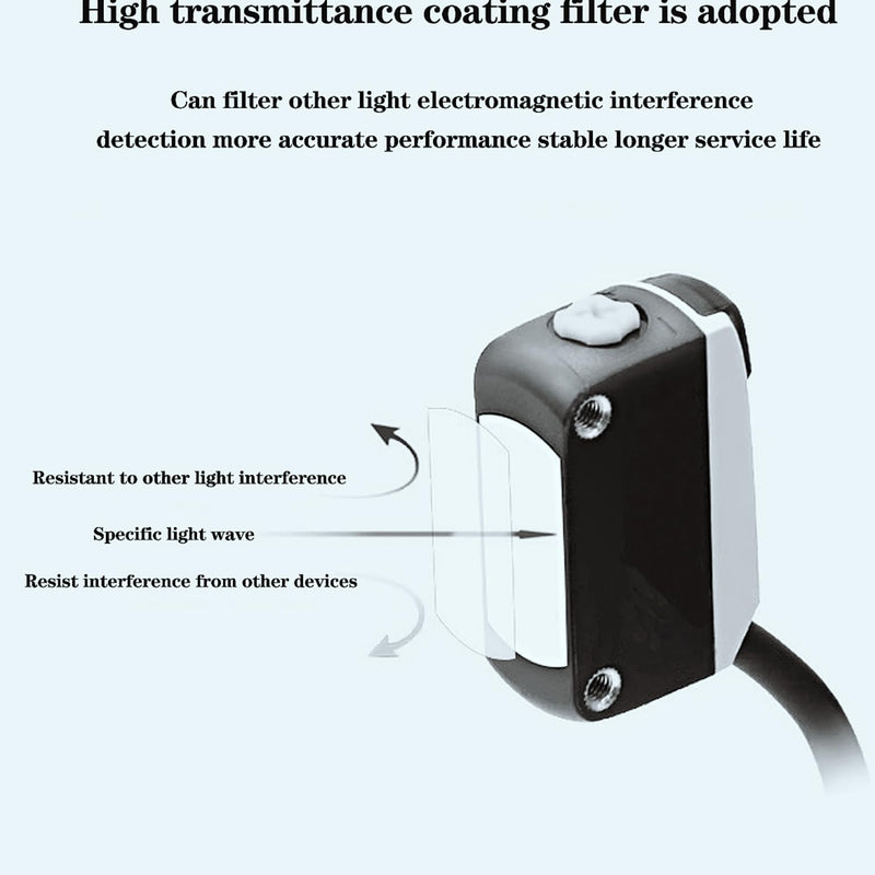 [Australia - AusPower] - BGX-40N NPN Photoelectric Sensor Diffuse Reflection Square photoelectric Switch Sensor,LED Display Light Detection Distance 30-400MM Regular BGX-40N(NPN) 1 