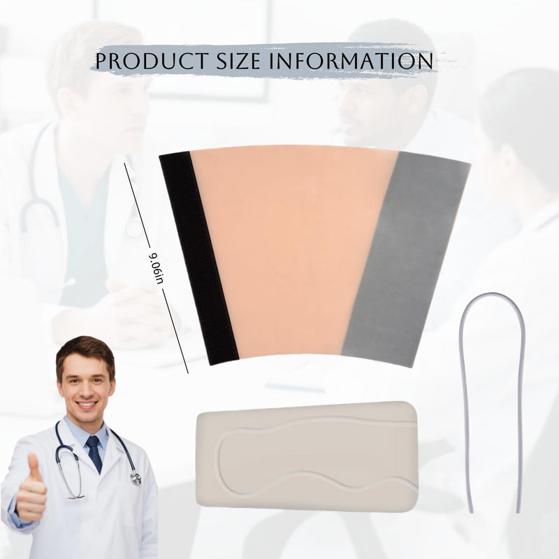 [Australia - AusPower] - IV Insertion Practice Kit for Nursing Students,Wearable Injection Practice kit,Blood Draw Practices KIT for Doctor and Nurse(Wearable Style) Wearable style 