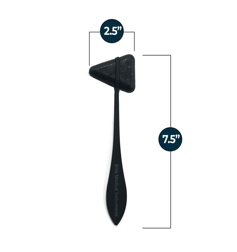 [Australia - AusPower] - EMI Deluxe Taylor Percussion Reflex Hammer - Tactical Stealth Black - Neurological Reflex Testing Tool for Doctors, Nurses, and Physical Therapists 