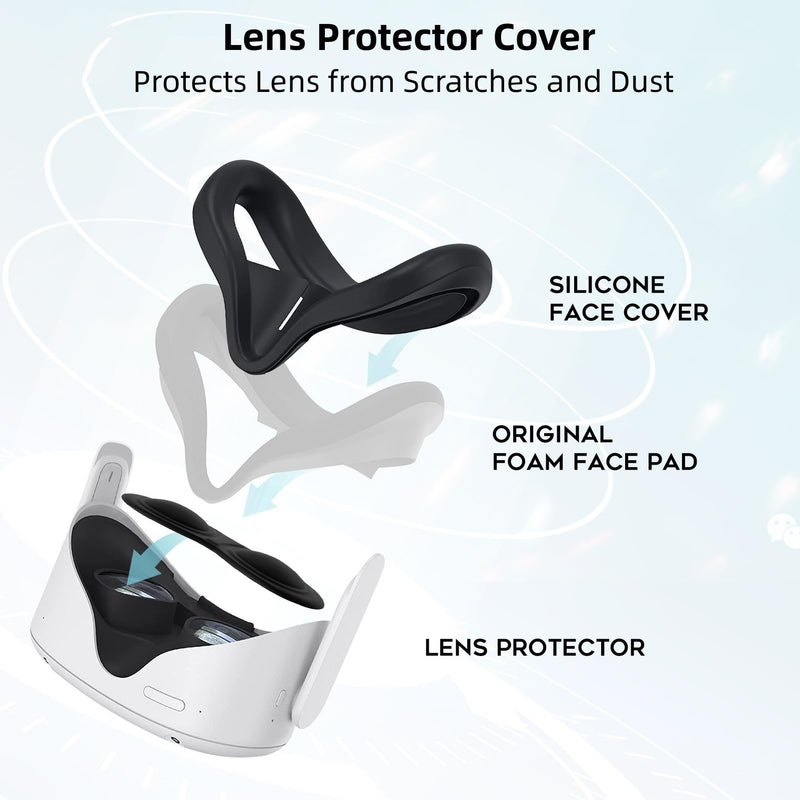 [Australia - AusPower] - COOWPS Hard Carrying Case for Oculus Quest 2/Meta Quest 3/Vision Pro/Pico 4 VR Headset, Compatible with Elite Strap/Kiwi Design/BOBOVR Head Strap, Full Protection for Travel and Storage 