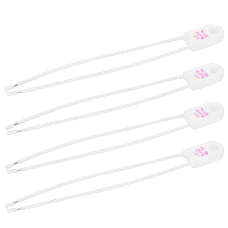 [Australia - AusPower] - 4Pcs Ceramic Thermal Electricity Circuit Overtemperature Protectors 250V 15A 125℃ 