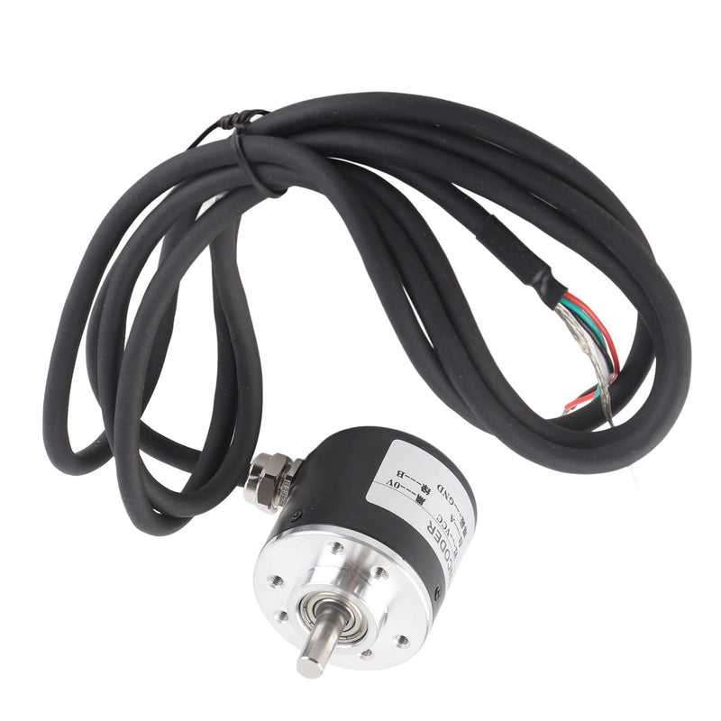 [Australia - AusPower] - Magnetic Incremental Rotary Encoder with Quadrature AB Phase Output, 6mm Shaft, 600 Pulses Per Revolution, DC 5 Volts to 24 Volts Wide Input Voltage 