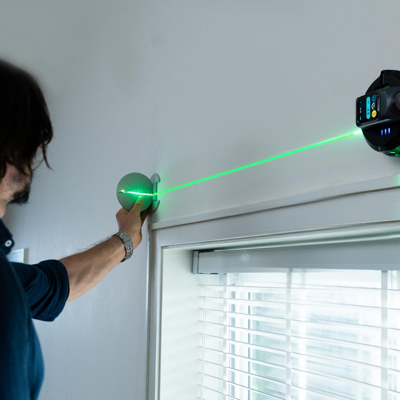 [Australia - AusPower] - HOZO M-Cube 02 TargetMate Magnetic & Washable Target Plate, Precision Laser Measurement Accessory, Compatible with M-Cube 02 Laser Measure, Reusable Design for Easy Alignment 