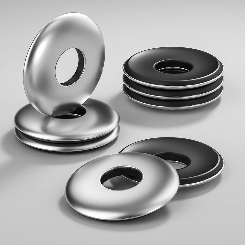 [Australia - AusPower] - (400 pcs) #10x1/2 Sealing Washers 304 Stainless Steel Neoprene EPDM Bonded #10x1/2" 
