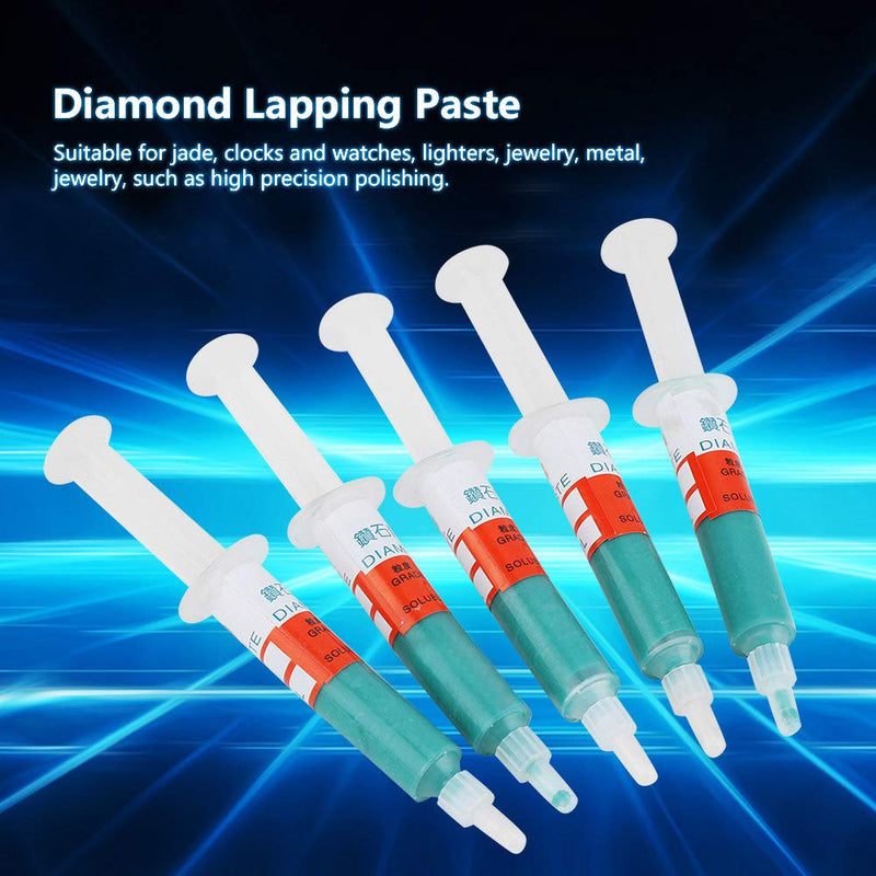 [Australia - AusPower] - Piece/Set Diamond Grinding Diamond Paste, 0.5 Micron Diamond Paste Polishing Paste Lapping Paste Abrasive Paste Needle Tube W0.5#10000 (W7 (1500 Mesh Fine Polishing)) 