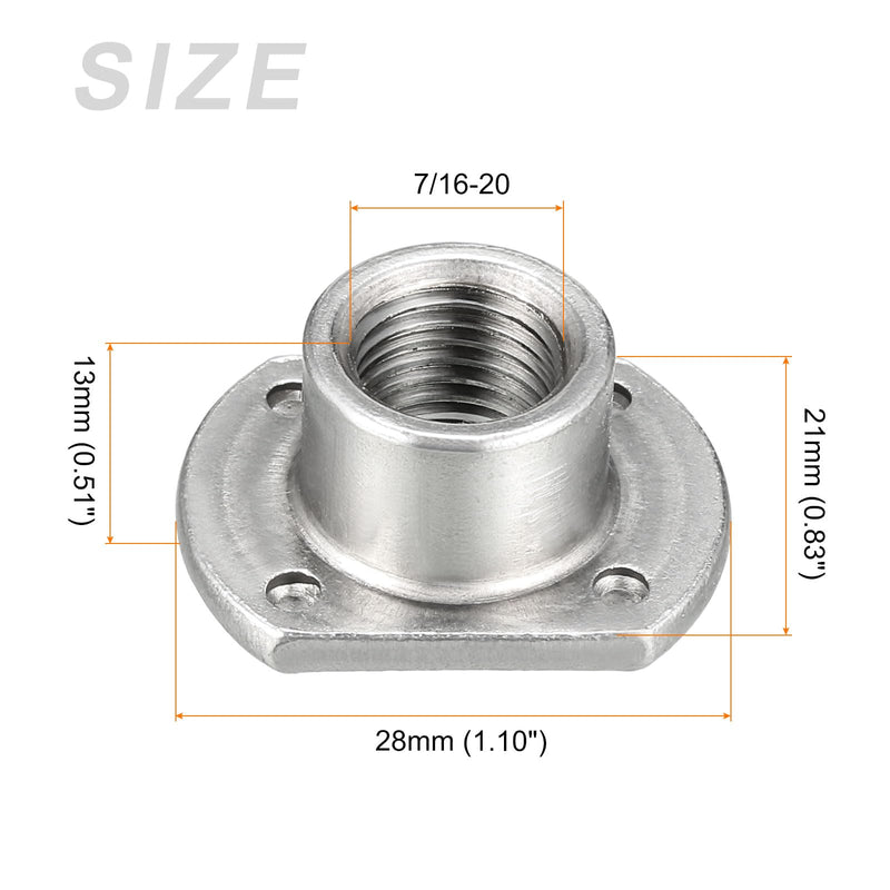 [Australia - AusPower] - Spot Weld Nuts (7/16-20) 10Pcs, Carbon Steel Double Tab Fastener Nut - for Building Industrial 