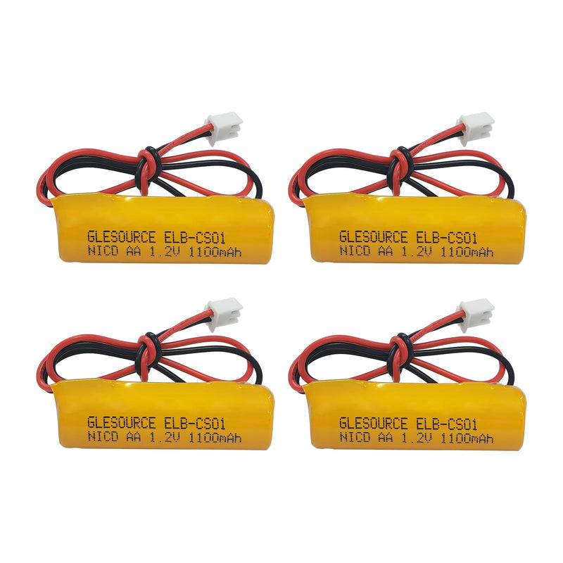 XUNTU ELB-CS01 1.2V Batteries Ni-CD AA Exit Sign Emergency Light Battery Replacement Compatible for Unitech OSA268,ELB-CS01, EXR EL 122 C4T (4 Pack) 4 PCS 1100mAh