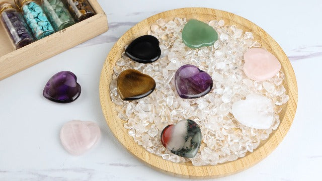 rockcloud Pack of 2 Thumb Worry Stone for Anxiety Purple